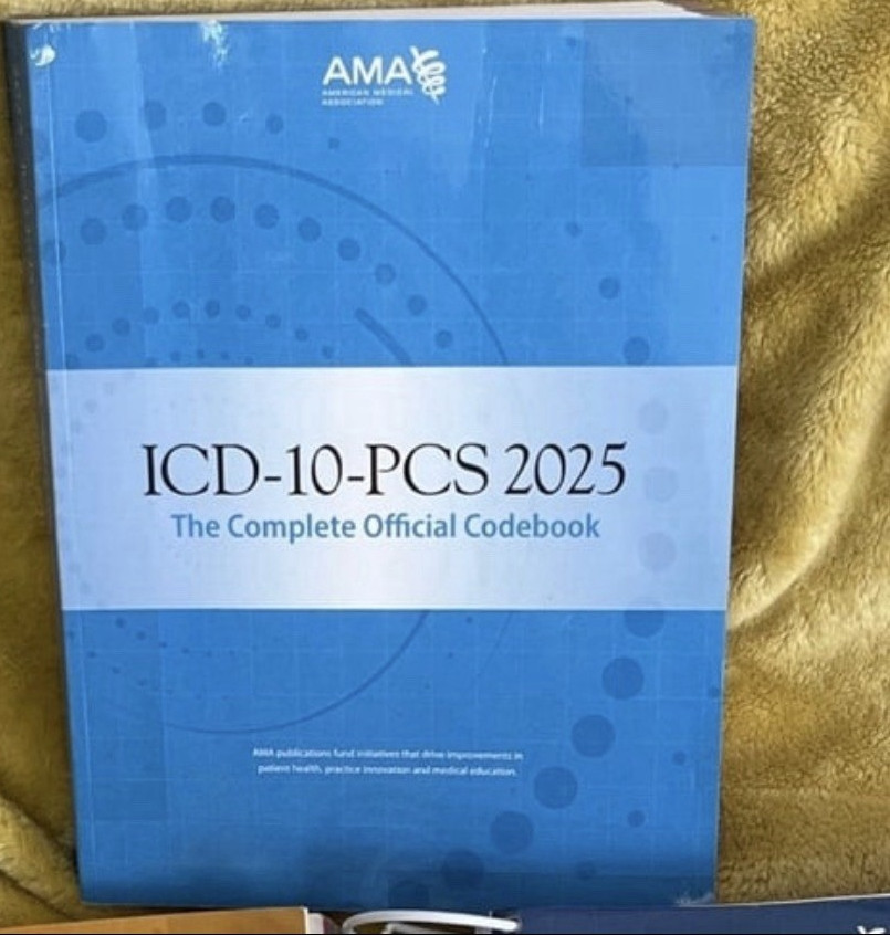 American Medical Association ICD-10-PCS 2025 Codebook Paperback Medical Coding