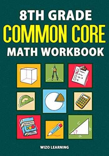 8th Grade Common Core Math Workbook: – Paperback, by Wizo Learning – Very Good