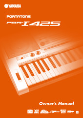 Yamaha PSR-I425 Instruction Manual: 128 Pages & Protective Covers!