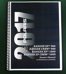 2017 Polaris Ranger XP 1000 Owner’s Manual: 121 Pages & Protective Covers!