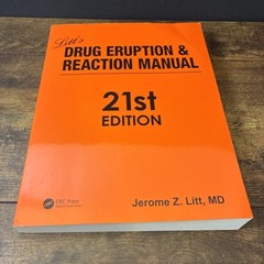 Litt’s Drug Eruption & Reaction Manual D.E.R.M. 21st Edition By Jerome Z Litt