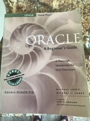 Oracle Press: Oracle : A Beginner’s Guide by Michael Abbey and Michael J. Corey