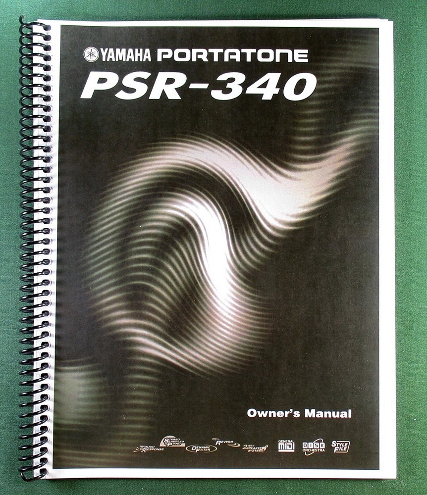 Yamaha PSR-340 Instruction Manual: 128 Pages & Protective Covers!
