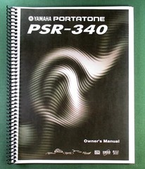 Yamaha PSR-340 Instruction Manual: 128 Pages & Protective Covers!