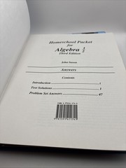 Saxon Algebra 1/2 Set Textbook, Homeschool Packet, Solutions Manual, Test Forms