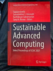 Sustainable Advanced Computing: Select Proceedings of ICSAC 2021 by Sagaya Aurel