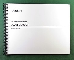 Denon AVR-209CI Instruction Manual: 102 Pages & Protective Covers!