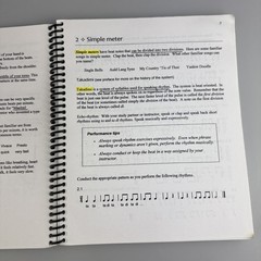 RARE Original Rhythm Book – Spiral-bound, by Richard Hoffman (Takadimi method)