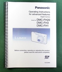 Panasonic Lumix DMC-FH20 Advanced Owner’s Manual: 143 Pages & Protective Covers!