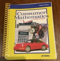 Abeka Consumer Math Second Edition Text Key,Solution Key,test/quiz ,Solution Key