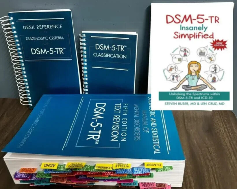 DSM 5 TR + Index tab, Desk Reference Spiral, Classification & DSM SIMPLIFIED US