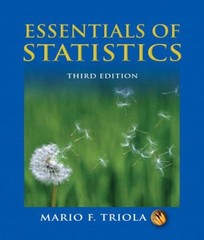 Essentials of Statistics Compact Disc Mario F. Triola