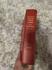 Robert Rosenberg Electric Motor Repair 2nd Ed Illustrated Hardcover 1970