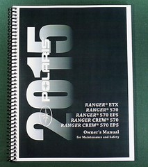 2015 Polaris Ranger 570 Owner’s Manual: 107 Pages & Protective Covers!