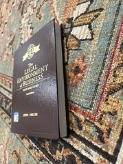 The Legal Environment of Business Cross Miller 10th Tenth Edition Hardcover