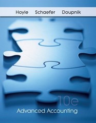 LOOSE-LEAF ADVANCED ACCOUNTING By Joe Ben Hoyle & Thomas Schaefer