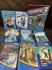 Abeka Reading Level 3 teacher answer key & Student readers lot of 9 Books