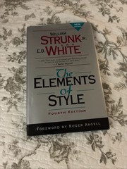 Elements of Style by E. White, William Strunk Jr. (1999, Hardcover)
