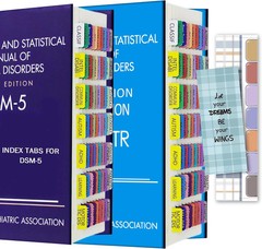 Index Tabs for DSM-5, Color-Coded DSM-5 Tabs, Laminated for Protection, 80 Tab i