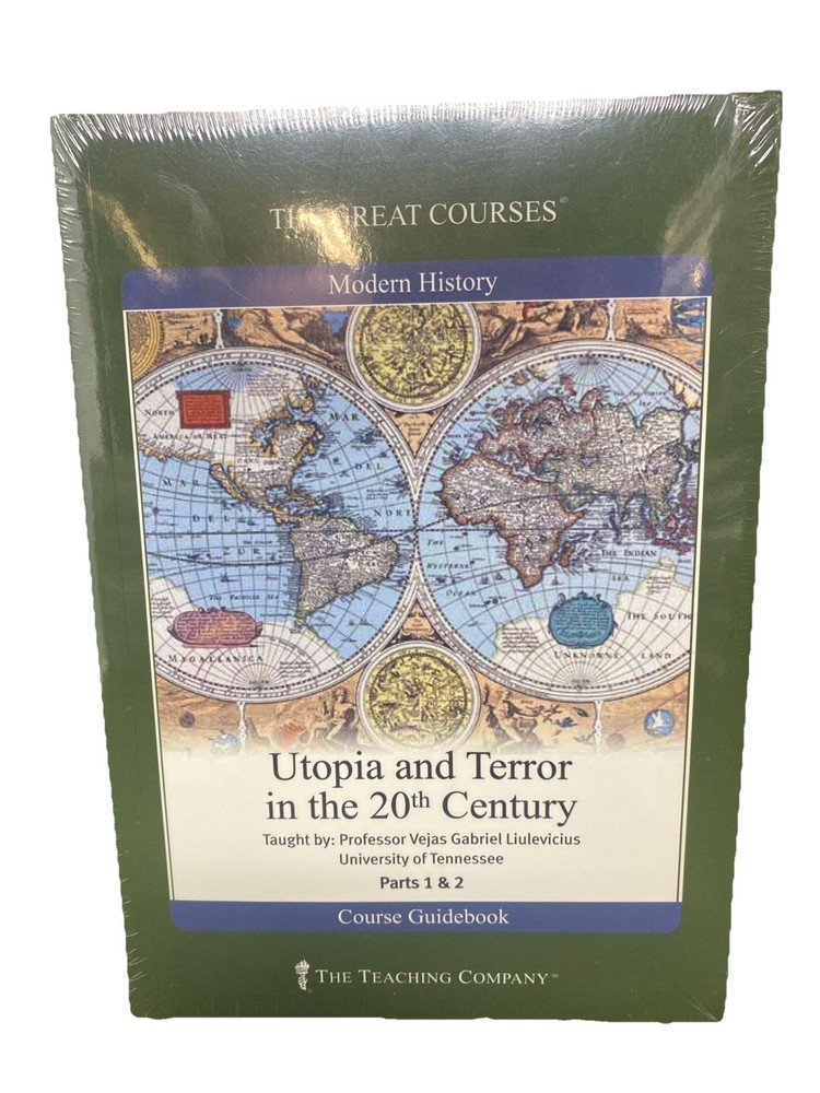 Great Courses Utopia and Terror in the Twentieth Century DVD’s & Guidebook 1 & 2