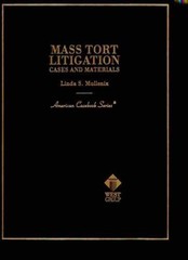 Mass Tort Litigation: Cases and – Hardcover, by Mullenix Linda S. – Very Good