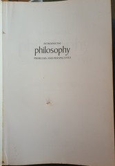 Introducing philosophy: Problems and perspectives by Robert C Solomon