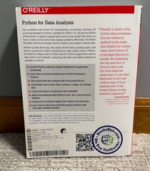 O’Reilly Python for Data Analysis 2nd Edition Wes McKinney 2017 Paperback