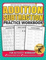 Addition Subtraction Practice Workbook : Kindergarten books, Activity Wo – GOOD