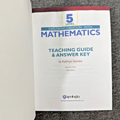 Apologia Exploring Creation w/ Mathematics Level 5 Student Text + Teacher Guide