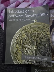 Introduction to software development Marwan Shaban Three Books Programming Etc