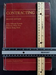 Contracting Law Second Edition by Kastely Post Horn 2000 Carolina Academic Press