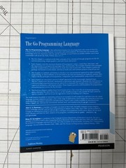 Go Programming Language by Alan Donovan & Brian Kernighan 2015, TPB Ships Fast
