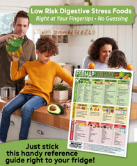 Magnetic 8.5X11 FODMAP Food Guide – Ibs-Friendly Diet Poster & Chart, Safe Foods