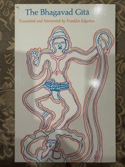 The Bhagavad Gita Franklin Edgerton Harvard University Press
