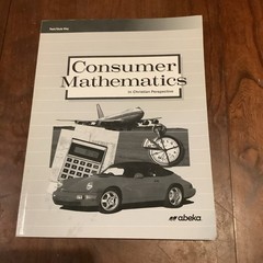 Abeka Consumer Math Second Edition Text Key,Solution Key,test/quiz ,Solution Key