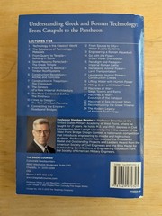 GREAT COURSES: UNDERSTANDING GREEK AND ROMAN TECHNOLOGY TRANSCRIPT BOOK oop Htf