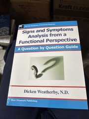 Signs and Symptoms Analysis from a Funct by Dicken Weatherby (2004, Trade…