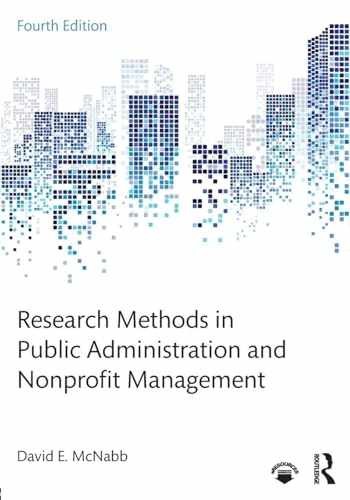 Research Methods in Public – Paperback, by McNabb David E. – Very Good