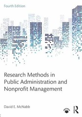 Research Methods in Public – Paperback, by McNabb David E. – Very Good
