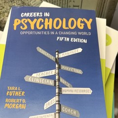SAGE Careers in Psychology 5th Ed Paperback