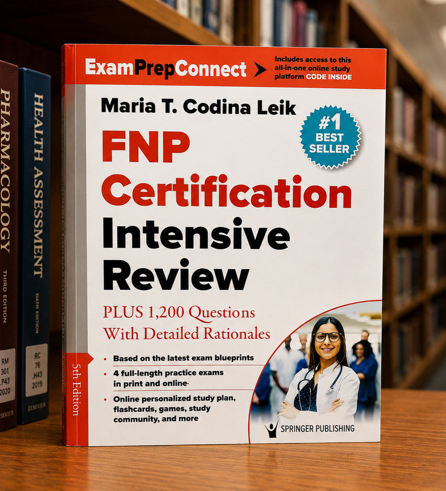 FNP Certification Intensive Review: PLUS 1,200 Practice Questions USA STOCK.