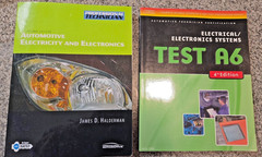 Combo Textbook & Test Prep Automotive Electricity & Electronics Test A6, SC, 2nd