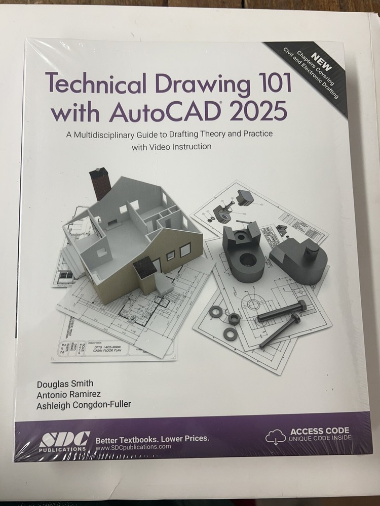SEALED Technical Drawing 101 With Autocad 2025 U60C
