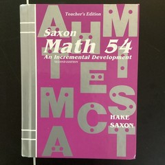 Saxon Math 54 Teacher’s Edition 2nd Ed Hardcover by Hake and Saxon