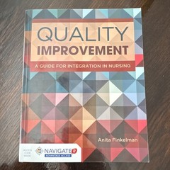 Jones & Bartlett Learning Quality Improvement Nursing Finkelman PB Access Code