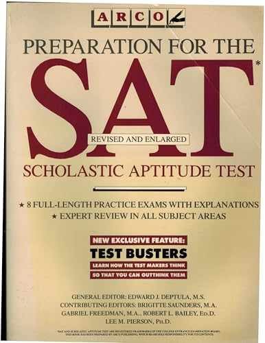 Arco Preparation for the Sat – Paperback, by Edward Deptula – Very Good