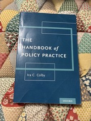 Handbook of Policy Practice by Ira C. Colby (2018, Trade Paperback)