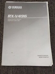Yamaha RX-V496 OEM ORIGINAL Manual: 63 Pages & RARE QUICK REF CARD BONUS !!