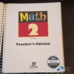 BJU Press Math 2 Teacher’s Edition 3rd Spiral CD-ROM Illustrated (Good)