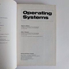 Operating Systems Madnick Donovan McGraw-Hill Computer Science Series 1974